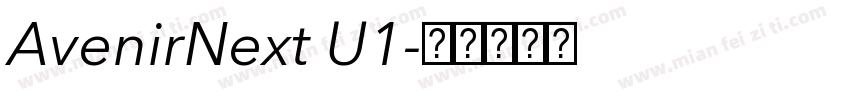 AvenirNext U1字体转换